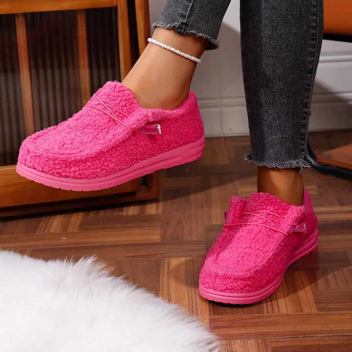 Wendy Chaussons Teddy Femme Slippers Chauds et Doux pour Intérieur & Extérieur, vue 7