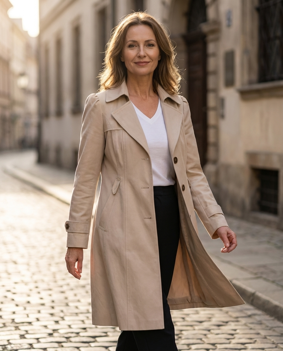Manteau Long Élégant pour femme, vue 8