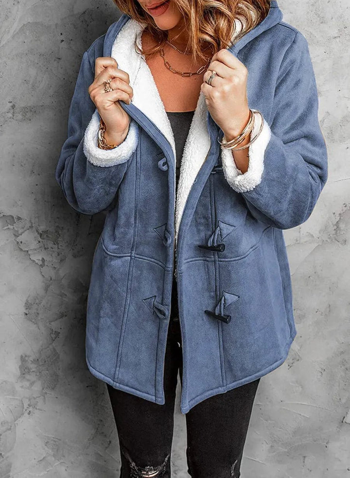 Liana Veste Femme Hiver Chaude, Doublure Confortable avec Capuche & Style Décontracté, vue 3