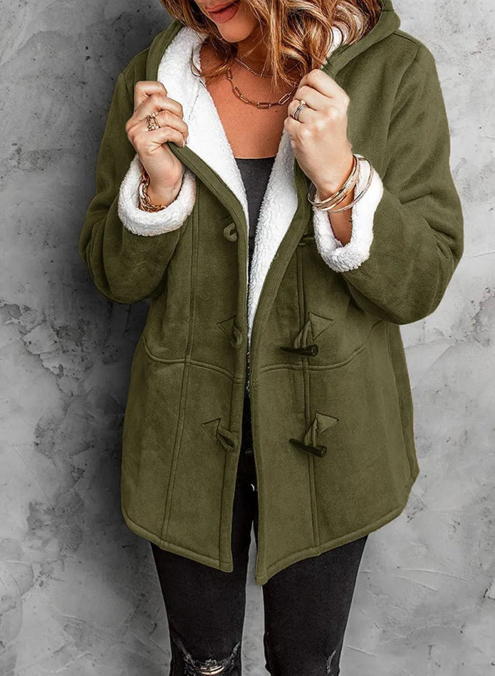 Liana Veste Femme Hiver Chaude, Doublure Confortable avec Capuche & Style Décontracté, vue 4