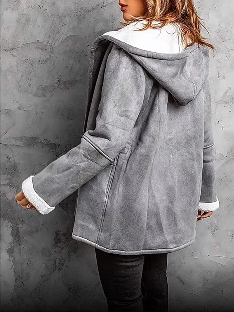 Liana Veste Femme Hiver Chaude, Doublure Confortable avec Capuche & Style Décontracté, vue 9