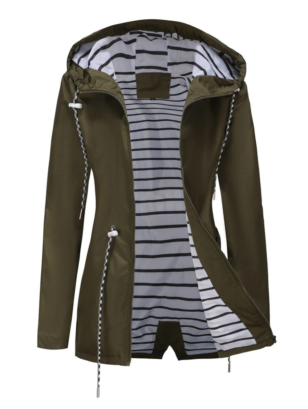 Arianna Veste Femme Imperméable Manteau Léger avec Capuche & Doublure Confortable Automne, vue 2