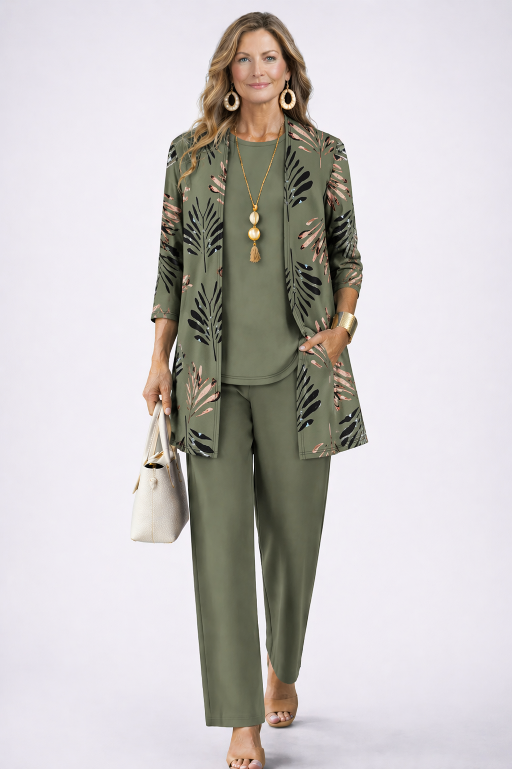 Ensemble 3 pièces femme élégant
