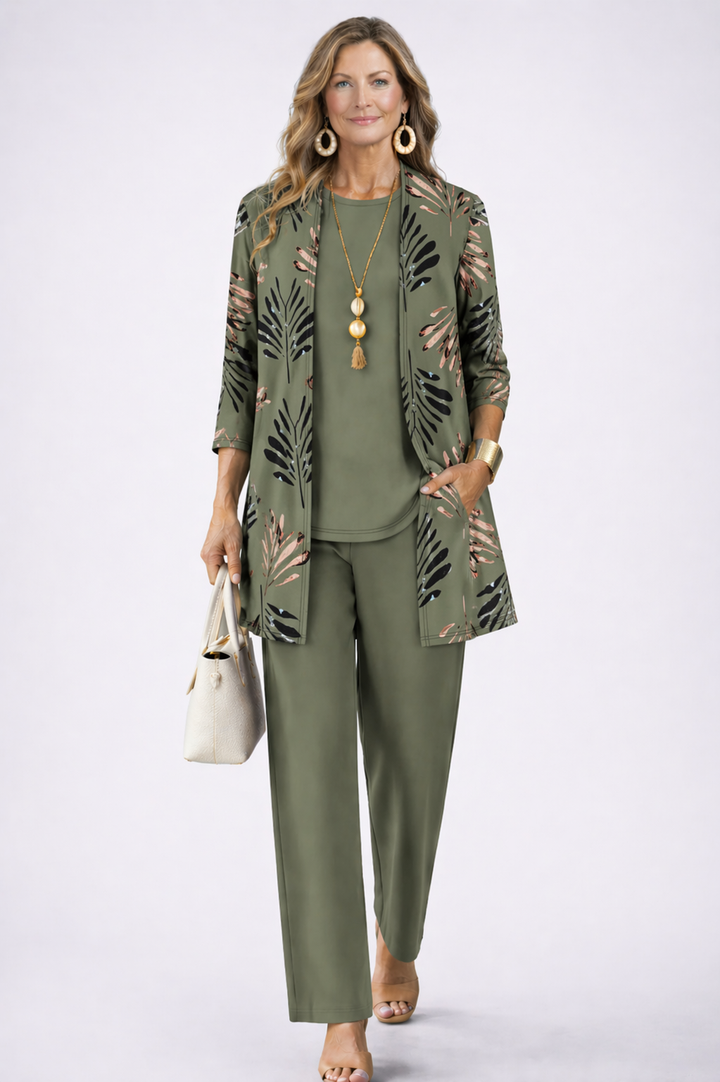 Ensemble 3 pièces femme élégant