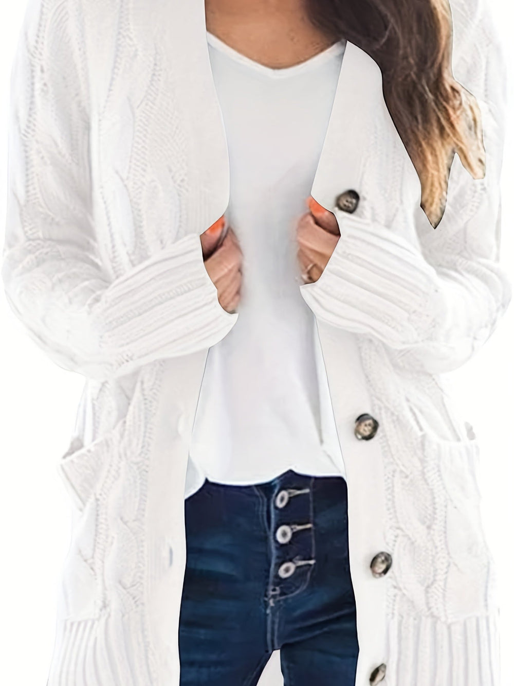 Gilet en Tricot Chic pour femme, vue 2