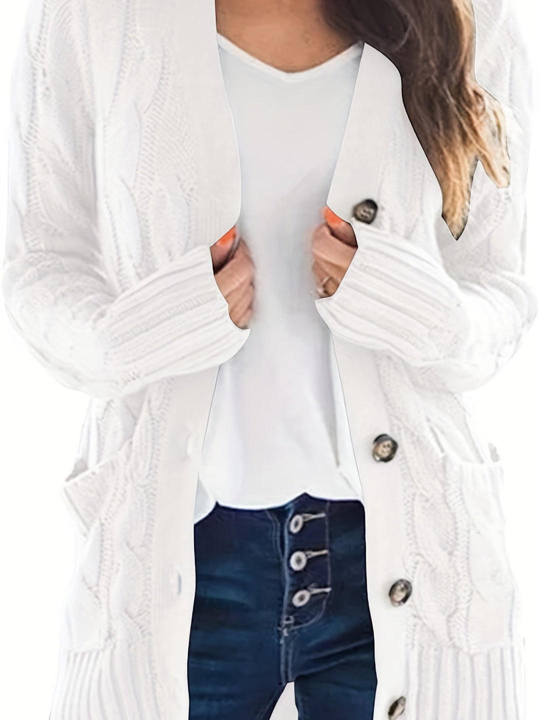 Gilet en Tricot Chic pour femme, vue 2