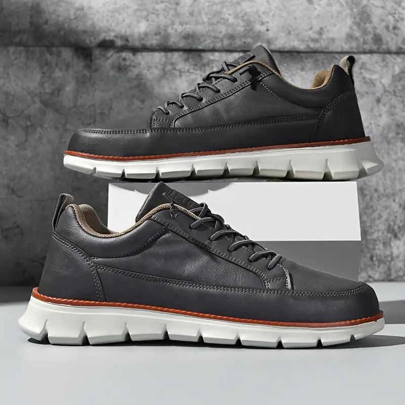 BASKETS EN CUIR AVEC SOUTIEN