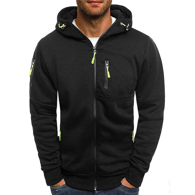 Jaron Hoodie Homme Sweat à Capuche en Coton Confortable & Polyvalent au Style Moderne, vue 3
