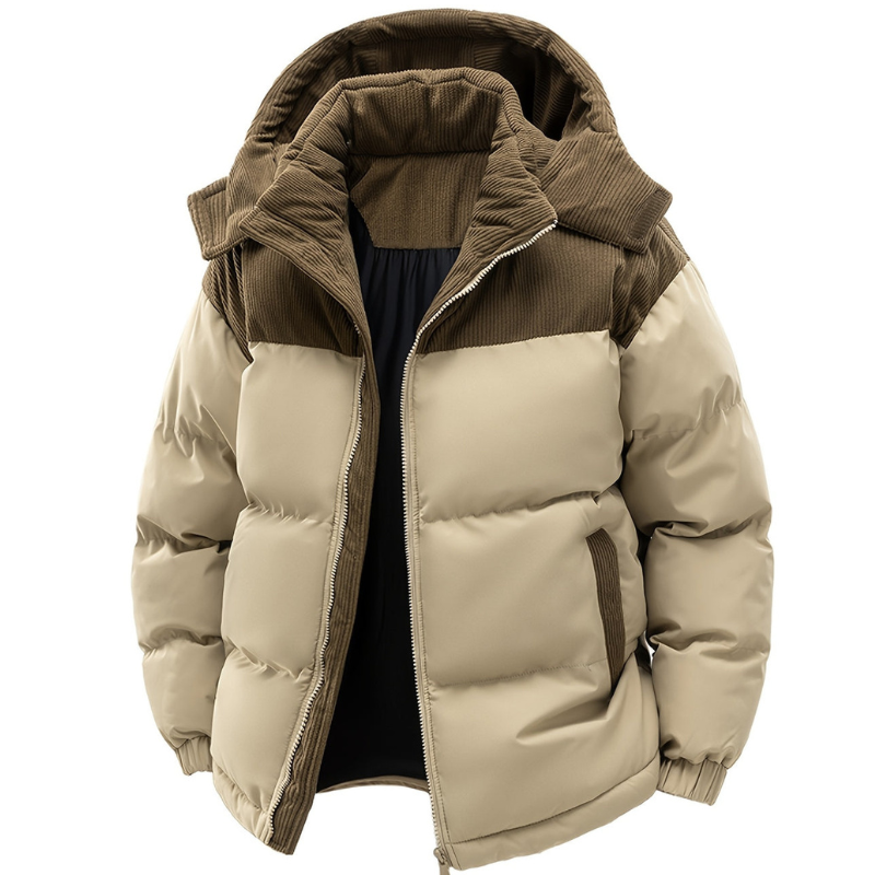 Erick Veste d’Hiver Homme à Capuche Doublure Matelassée, Coupe Regular & Coupe-Vent, vue 4