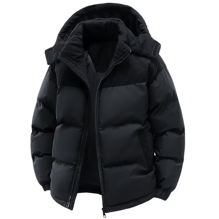 Erick Veste d’Hiver Homme à Capuche Doublure Matelassée, Coupe Regular & Coupe-Vent, vue 2