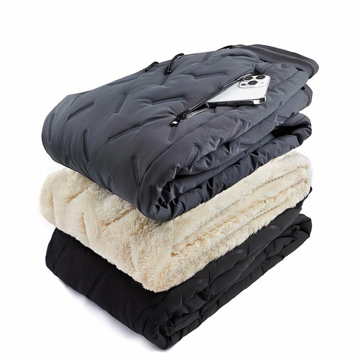 Leila Pantalon Thermique Femme Jogging d’Hiver Imperméable en Polaire Douce avec Poches, vue 4