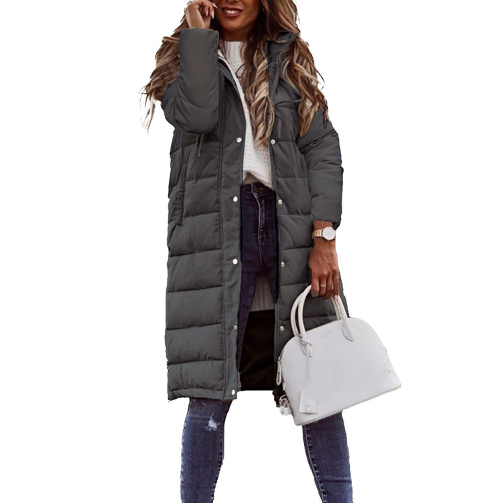 Evie Doudoune Longue Femme Manteau Hiver Chaud avec Capuche & Coupe Élancée Légère, vue 13
