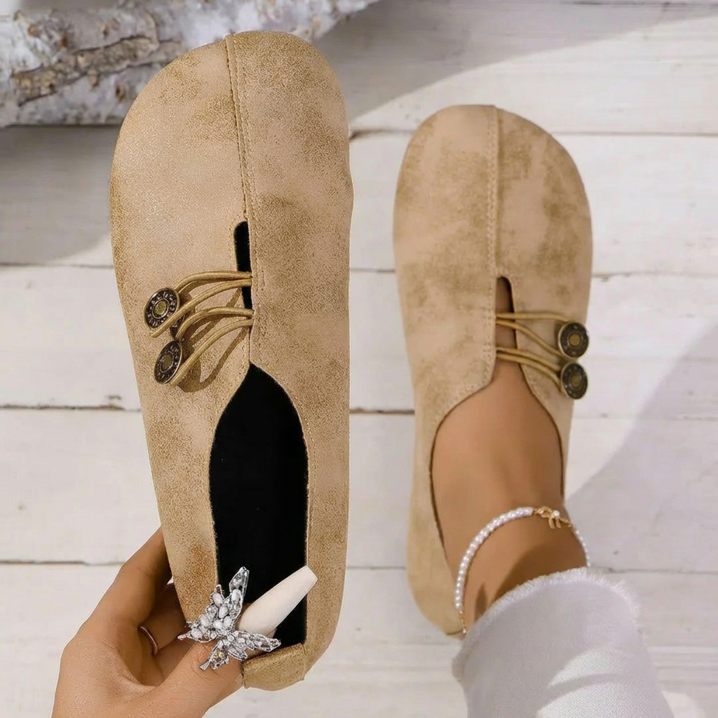 Chaussures Mocassins Bouton pour femme, vue 3