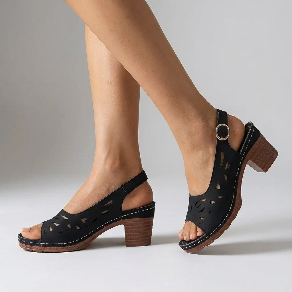 Sandales à Talon Wedge Chic pour femme, vue 4