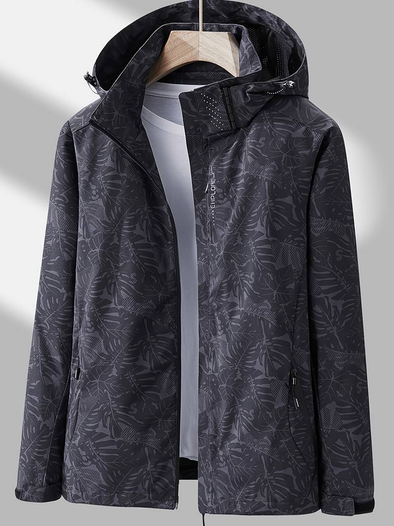 Andrew Veste Imperméable Homme Coupe-Vent Élégante & Respirante pour Toutes Saisons