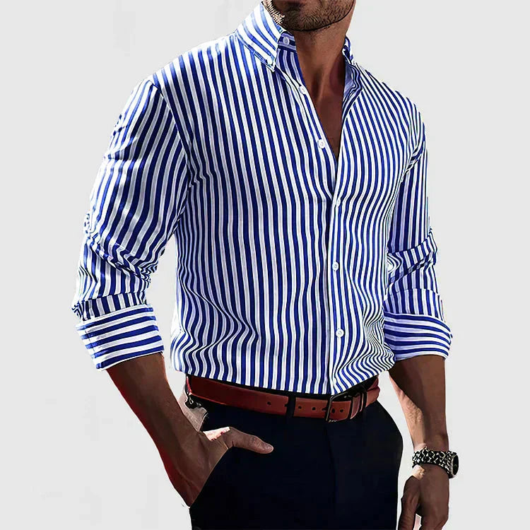 CHEMISE À RAYURES DÉCIDÉES POUR HOMME