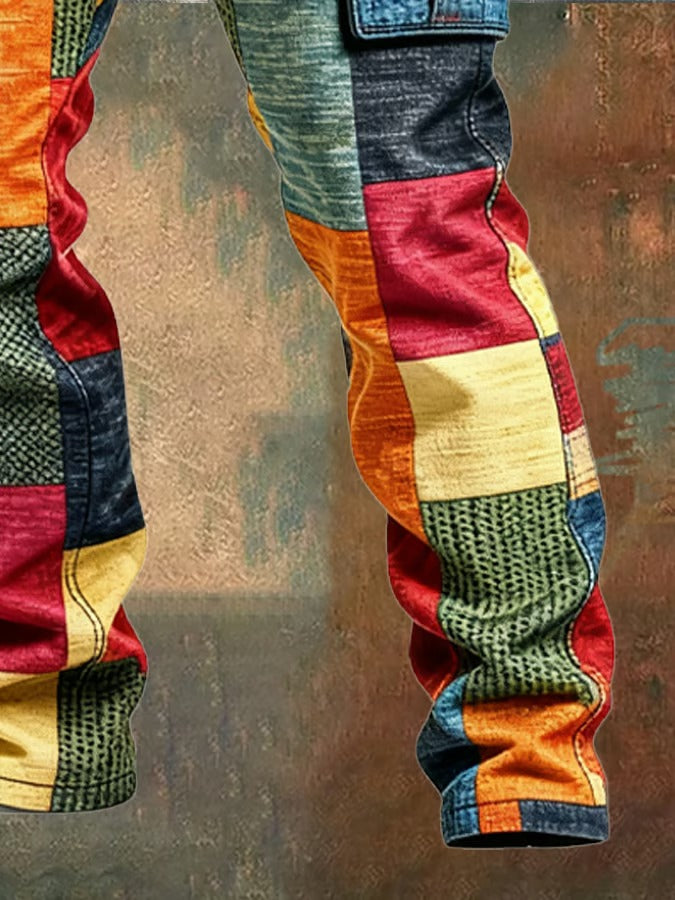 PANTALON PATCHWORK DE CARGO