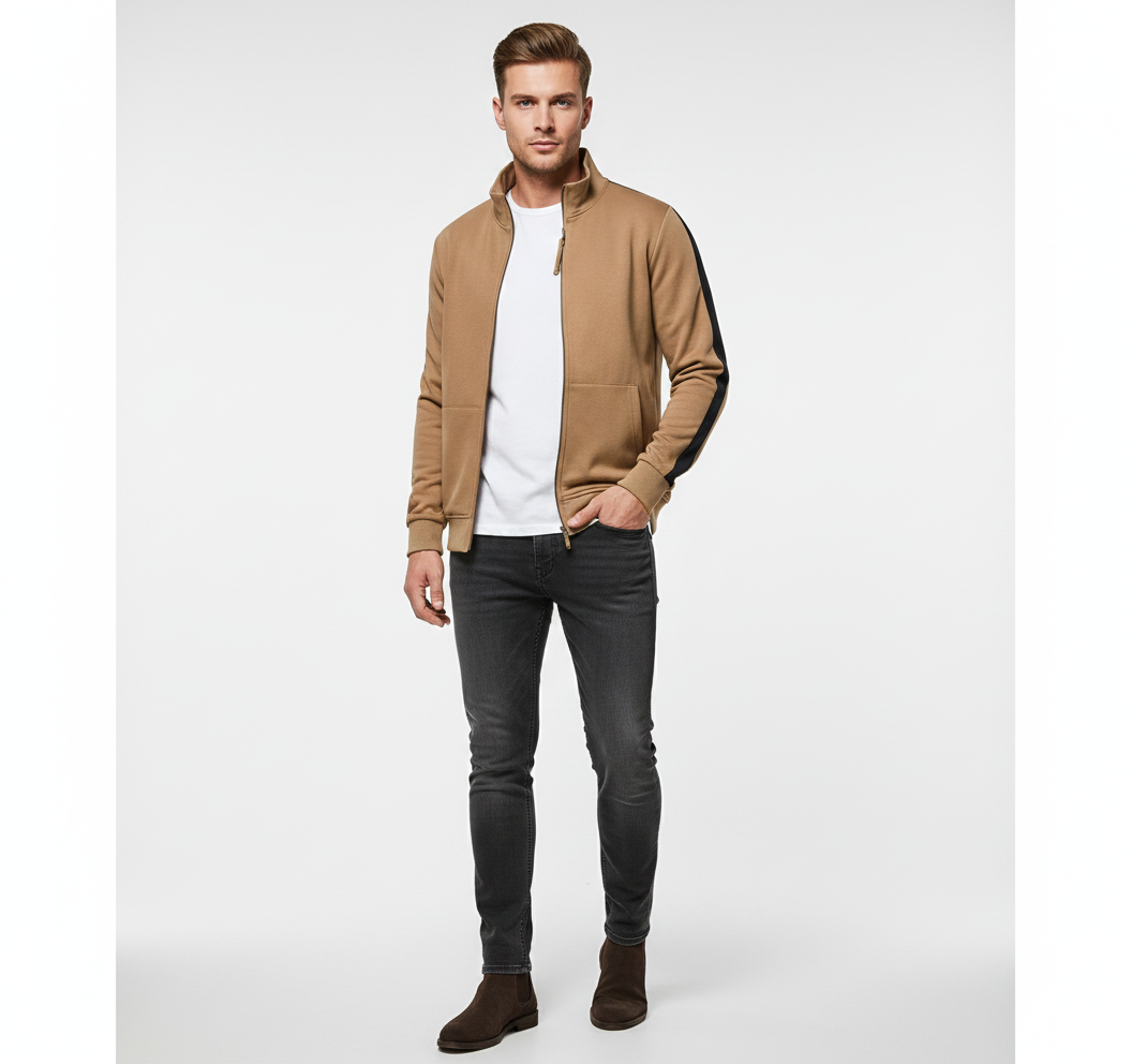 Julien Gilet Homme Polyvalent Coupe Ajustée & Style Fonctionnel Intemporel
