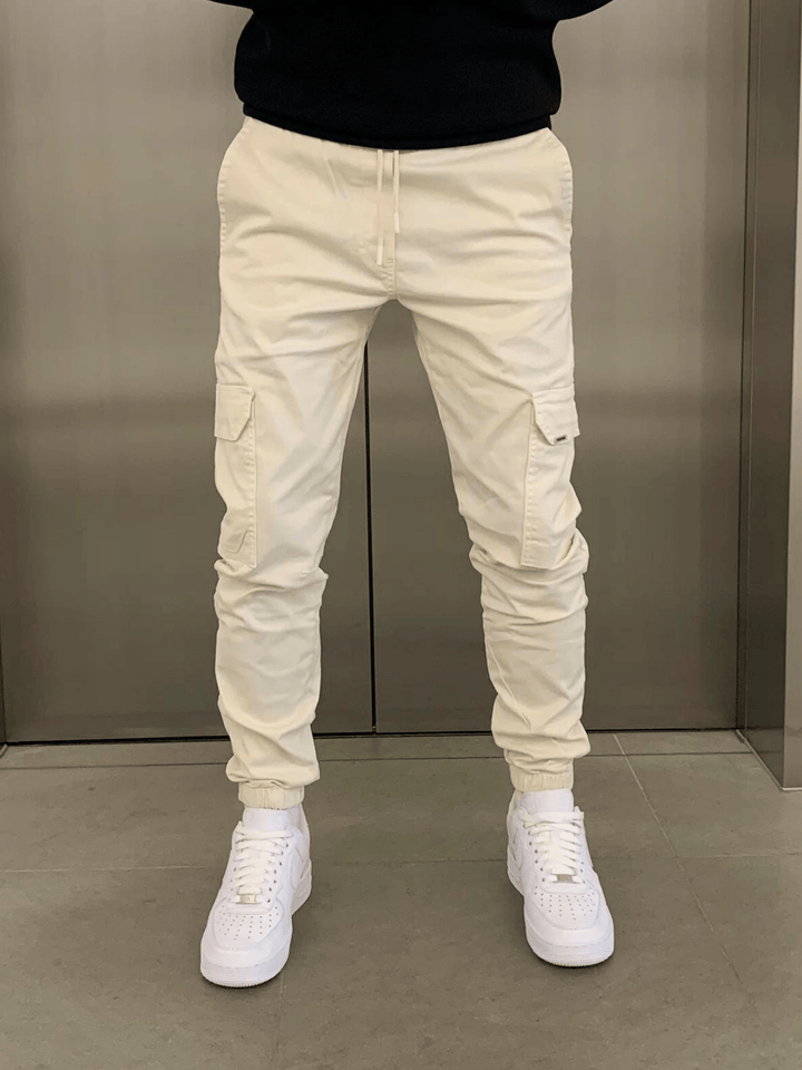 James Pantalon Jogger Cargo pour Homme Coupe décontractée avec taille élastique et poches utilitaires, vue 6