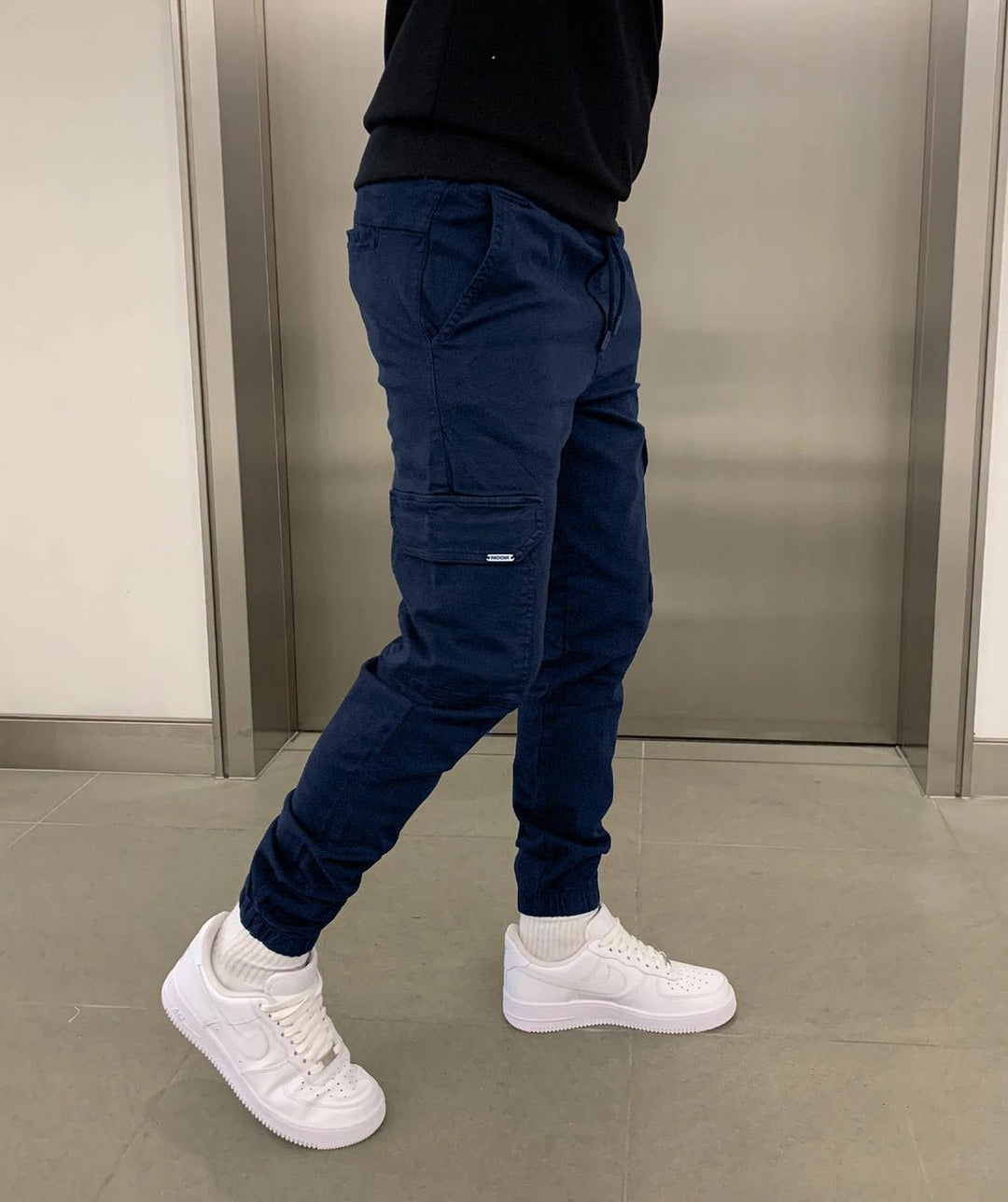 James Pantalon Jogger Cargo pour Homme Coupe décontractée avec taille élastique et poches utilitaires