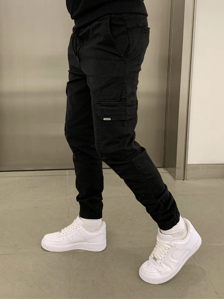 James Pantalon Jogger Cargo pour Homme Coupe décontractée avec taille élastique et poches utilitaires, vue 5