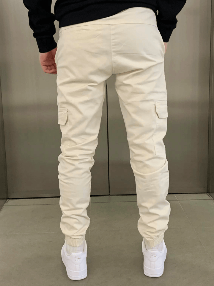 James Pantalon Jogger Cargo pour Homme Coupe décontractée avec taille élastique et poches utilitaires, vue 7