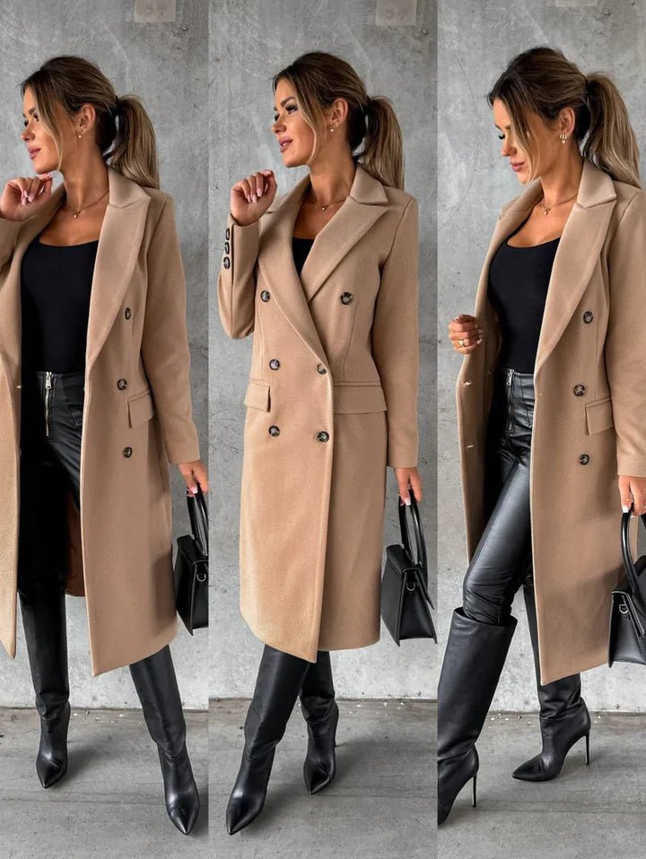 Laura Manteau Femme Long Hiver Élégant, Chaud & Sophistiqué au Style Intemporel, vue 3