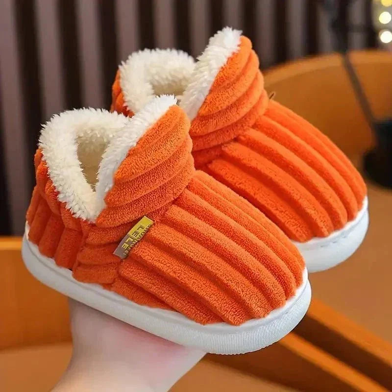 Lily Femme Chaussons Pantoufles en Velours Côtelé avec Doublure Fourrure & Semelle Antidérapante, vue 12