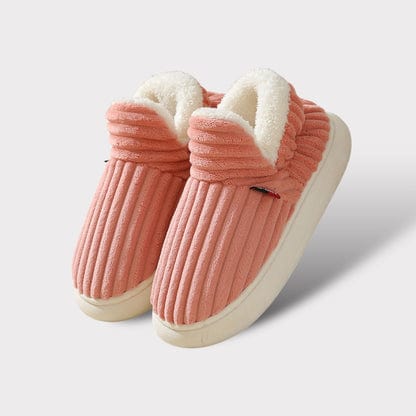 Lily Femme Chaussons Pantoufles en Velours Côtelé avec Doublure Fourrure & Semelle Antidérapante, vue 16