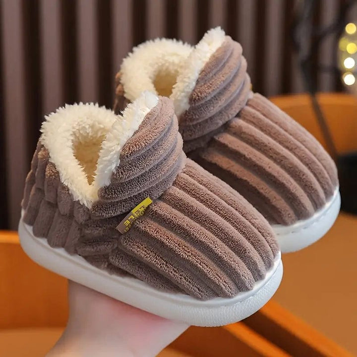Lily Femme Chaussons Pantoufles en Velours Côtelé avec Doublure Fourrure & Semelle Antidérapante, vue 13