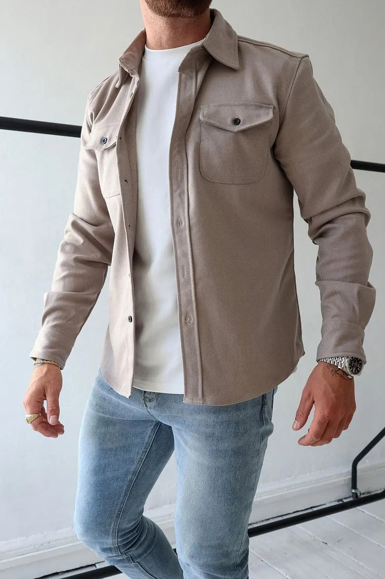 William Veste Homme en Cuir avec Boutons Style Intemporel, Résistant & Élégant, vue 2