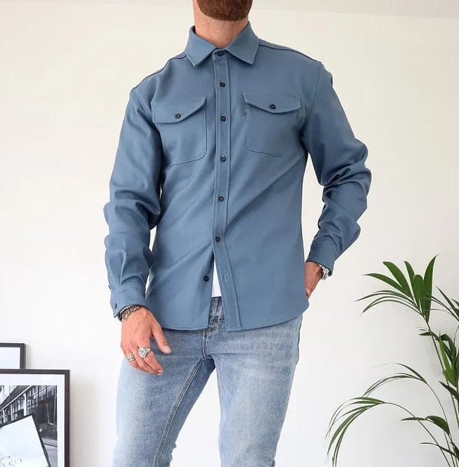 William Veste Homme en Cuir avec Boutons Style Intemporel, Résistant & Élégant, vue 8