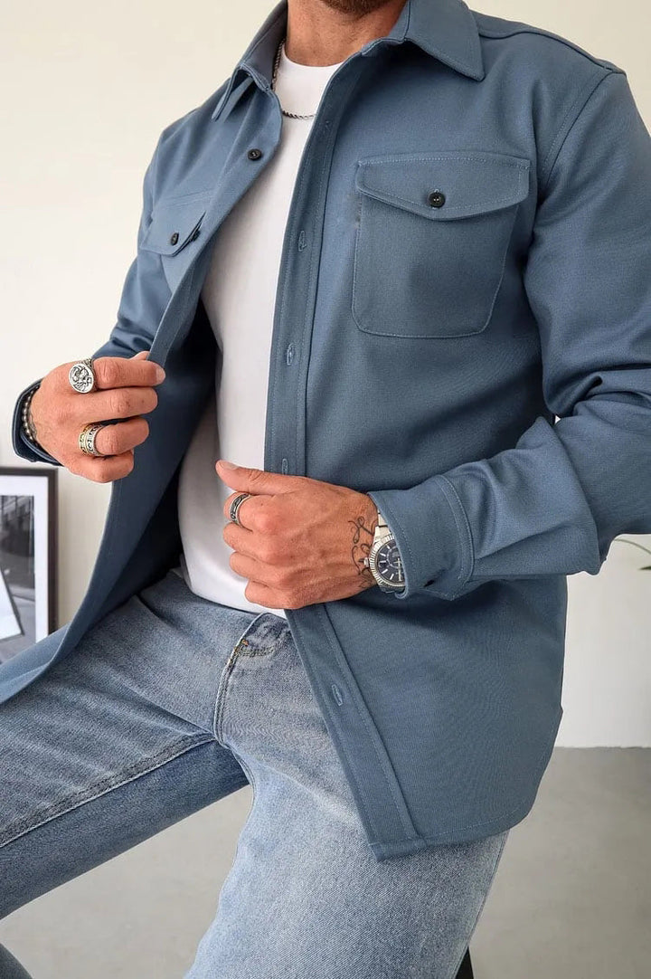 William Veste Homme en Cuir avec Boutons Style Intemporel, Résistant & Élégant, vue 7