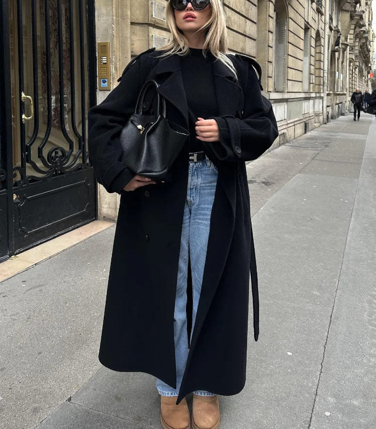 Ambre Manteau Oversize Long Femme – Chic & Confort