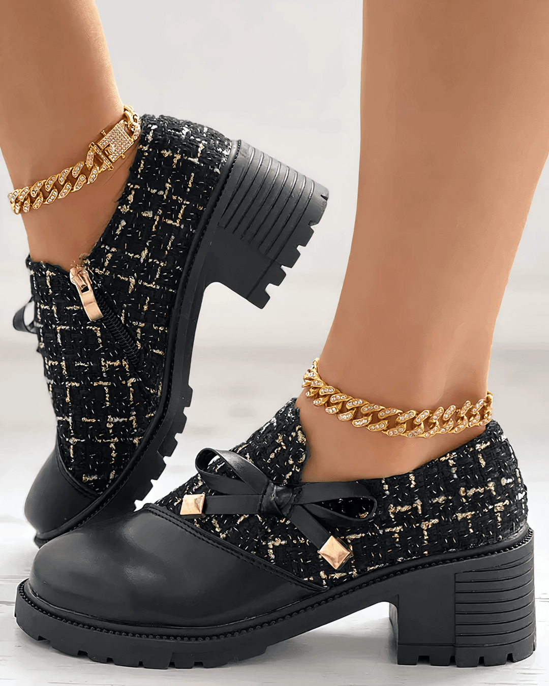 Tiana Mocassins Élégants Femme Chaussures à petit talon chics pour le travail, les événements & le confort quotidien, vue 4