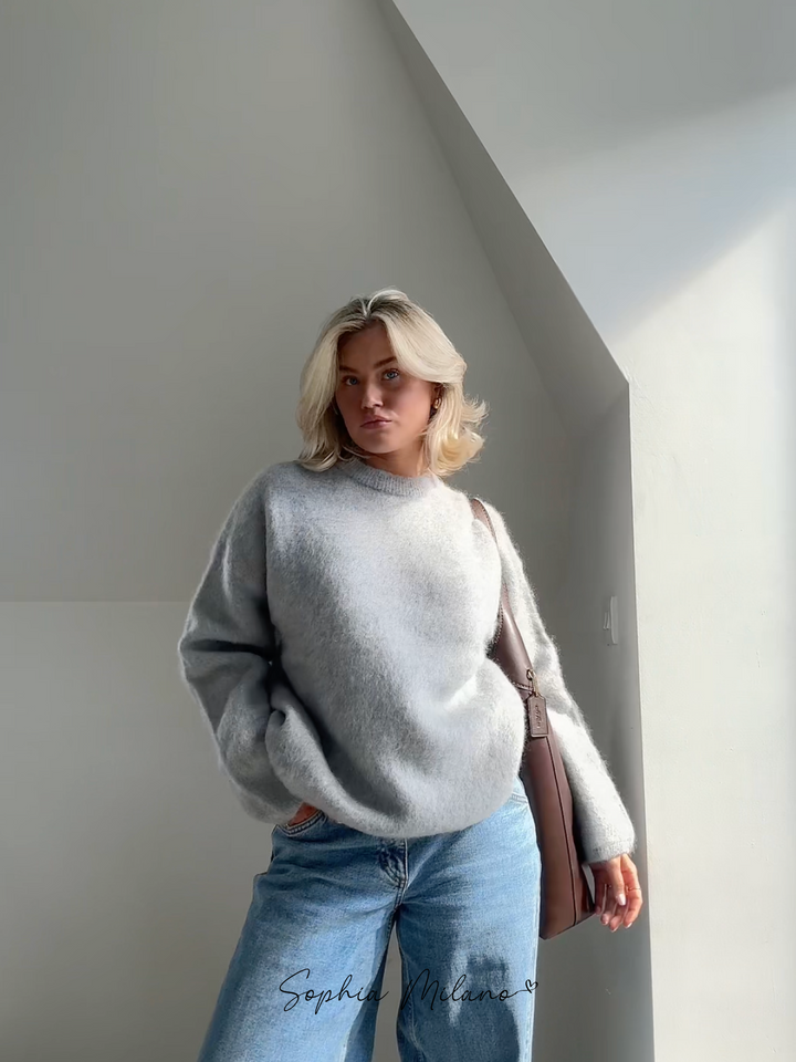 Milas Pull d’Hiver Doux Femme Coupe Décontractée avec Col Rond & Chaleur Légère, vue 4