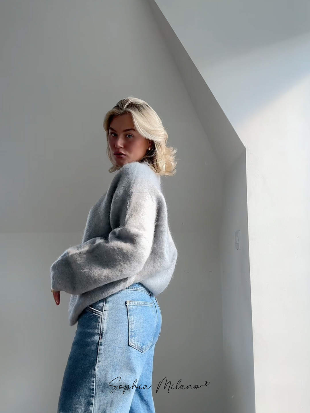 Milas Pull d’Hiver Doux Femme Coupe Décontractée avec Col Rond & Chaleur Légère, vue 5