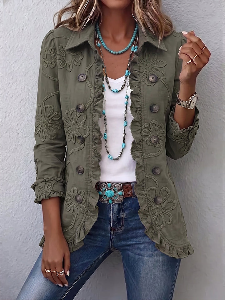 Veste bohème chic brodée femme