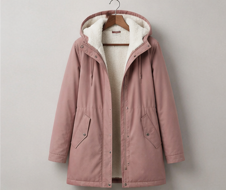Parka d'Hiver Doublée en Polaire pour femme, vue 8
