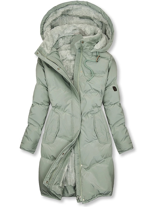 Antonella Manteau Femme Hiver Modèle Chaud Isolé avec Doublure & Fermeture Zippée