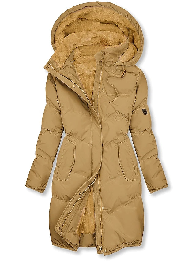 Antonella Manteau Femme Hiver Modèle Chaud Isolé avec Doublure & Fermeture Zippée, vue 3