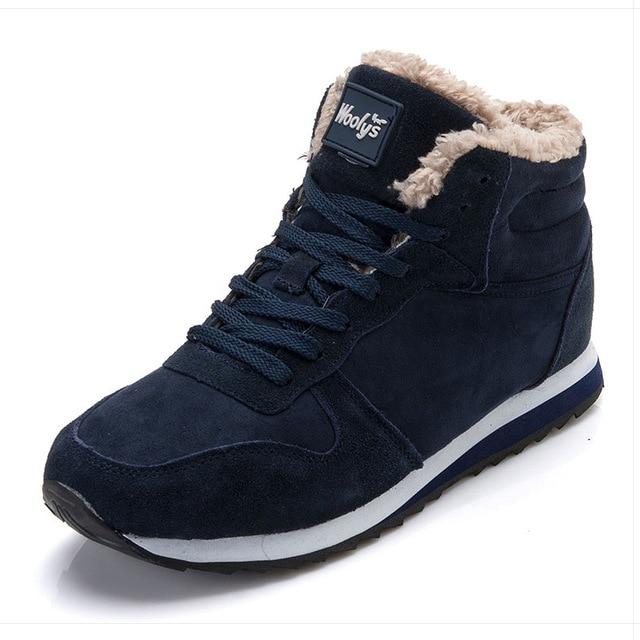 Niel Bottes d’Hiver pour Homme Design Suédine Chaud et Isolé avec Semelle en Caoutchouc à Adhérence Durable