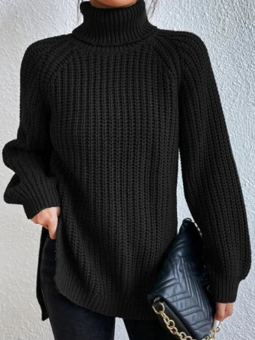 Gianna Pull à Col Roulé Femme Pull en maille doux et chaud avec coupe élégante décontractée