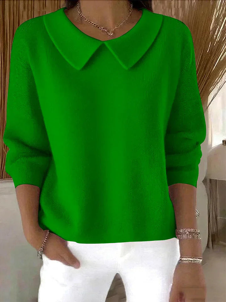 Women's Loose-Fit Wide-Neck Sweater – Soft and Colorful Oversized Sweater