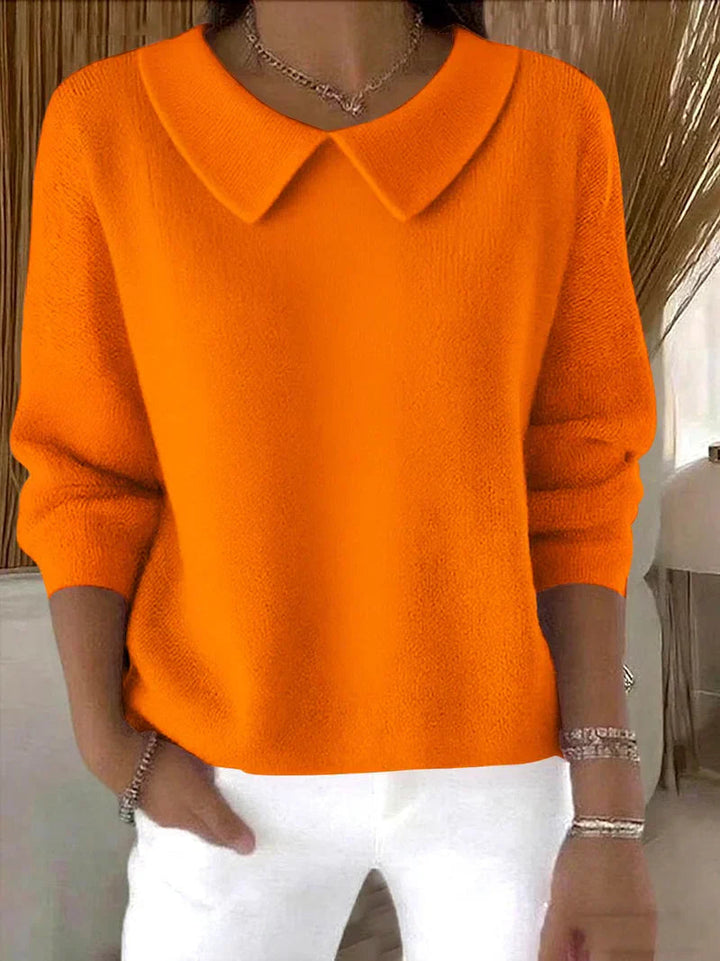 Women's Loose-Fit Wide-Neck Sweater – Soft and Colorful Oversized Sweater