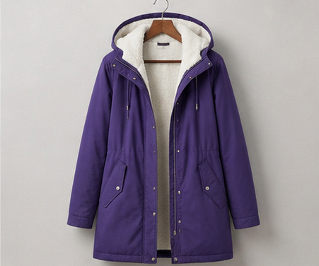 Parka d'Hiver Doublée en Polaire pour femme, vue 6
