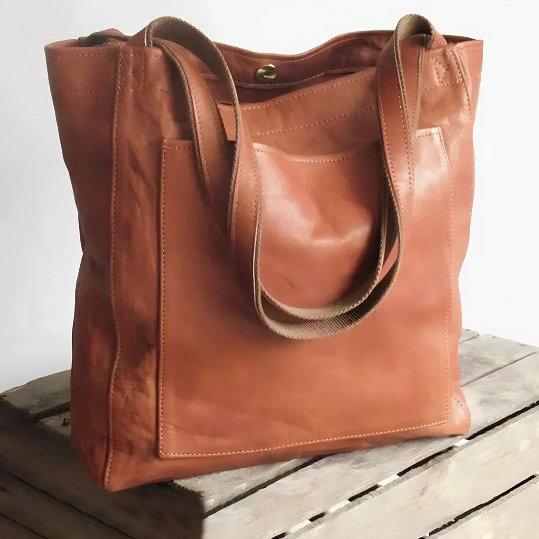 Sac cabas femme en cuir