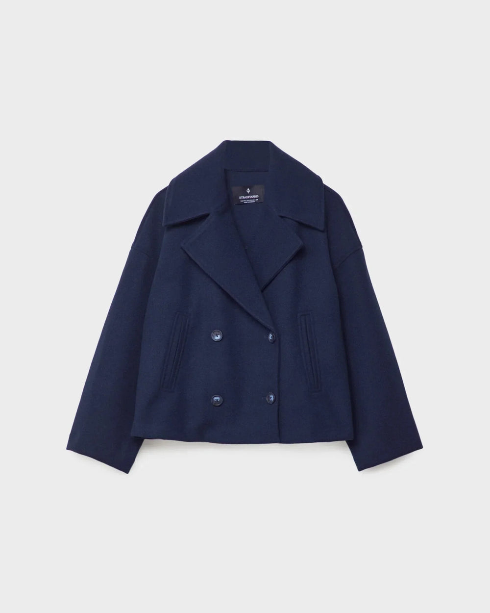 Vanessa Veste Femme Veste Courte Croisée en Laine Élégante & Chaude pour l’Hiver, vue 2