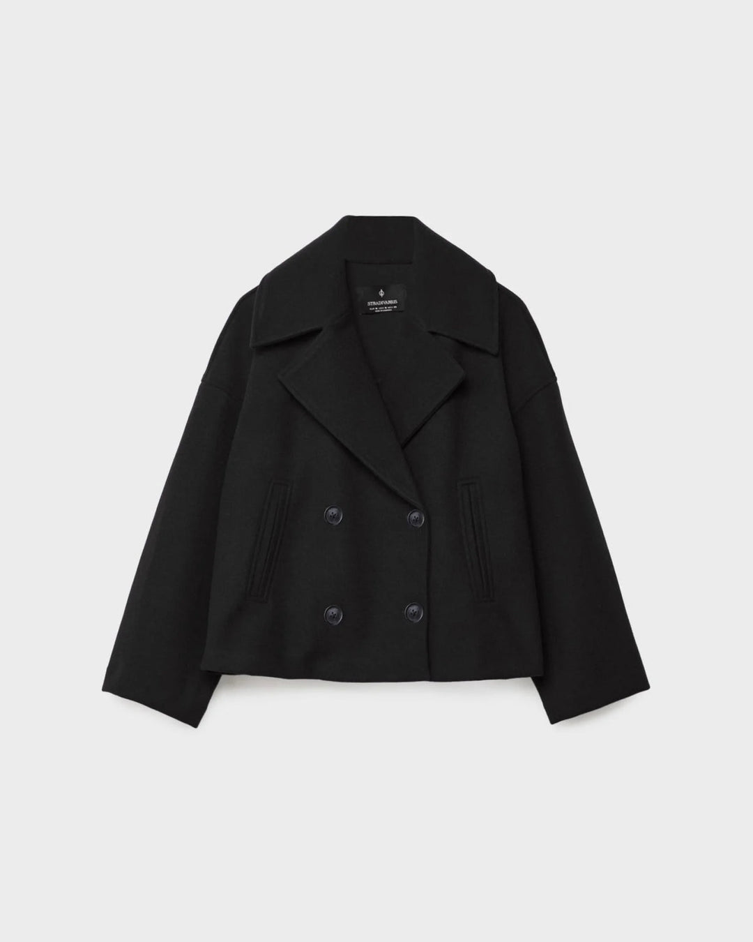 Vanessa Veste Femme Veste Courte Croisée en Laine Élégante & Chaude pour l’Hiver, vue 4