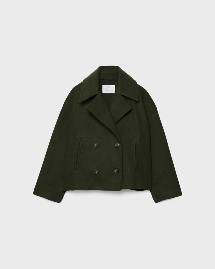 Vanessa Veste Femme Veste Courte Croisée en Laine Élégante & Chaude pour l’Hiver, vue 12